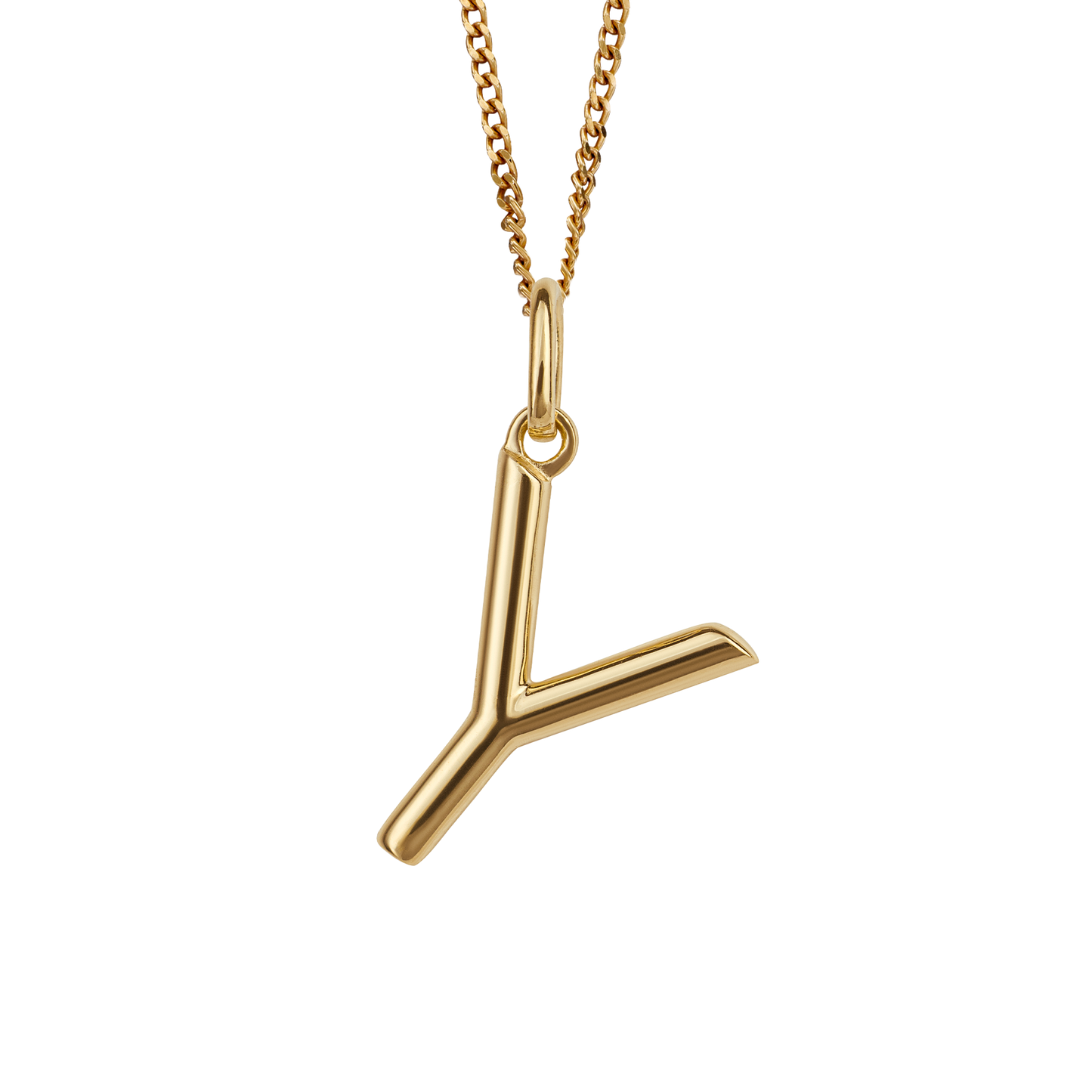 Gold Plated Initial letter Y