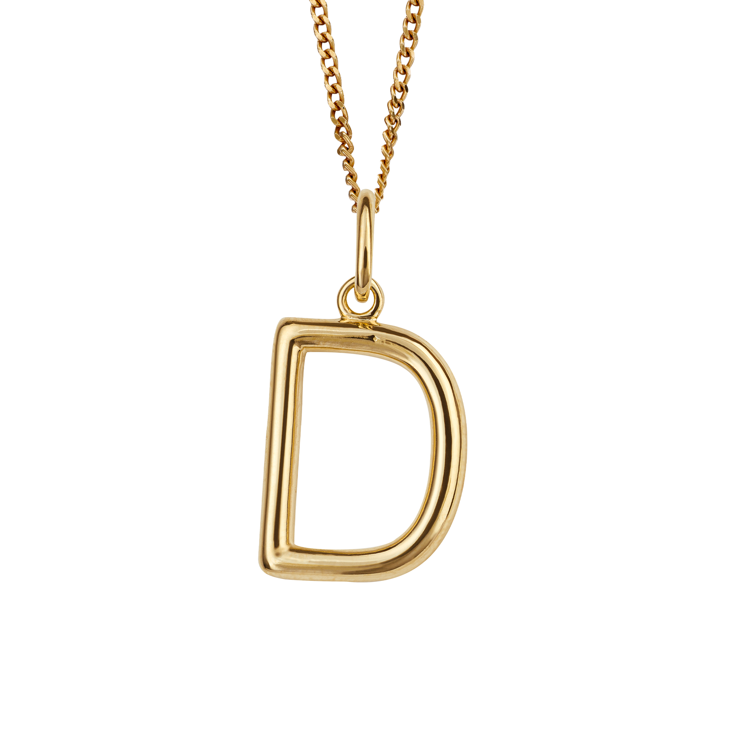 Gold Plated Initial letter D