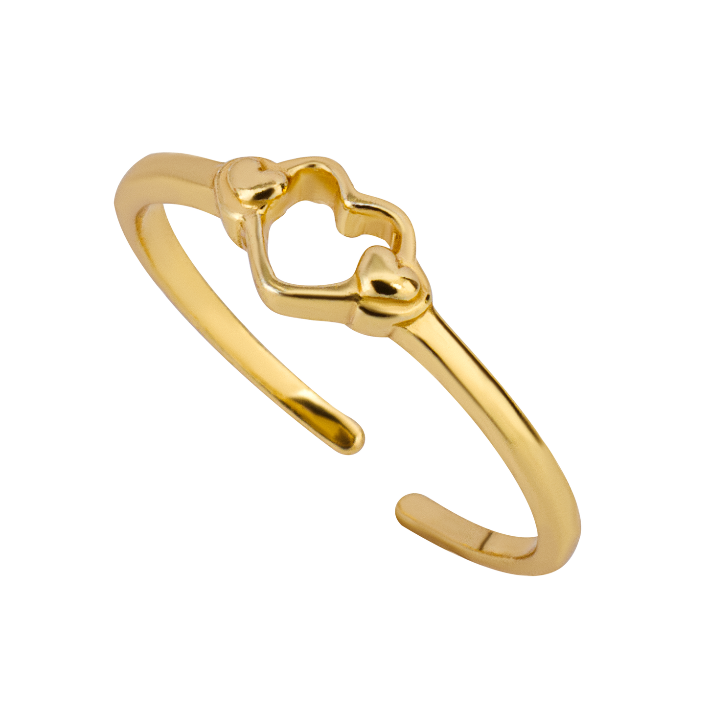 Gold Plated Heart Toe Ring