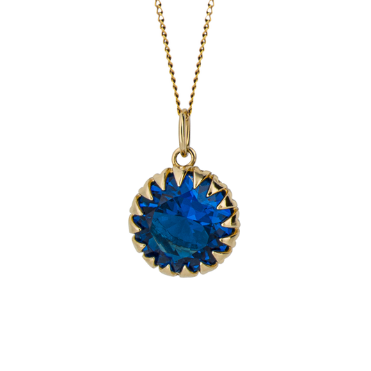 Throat Chakra w/ Blue Topaz Nano Pendant