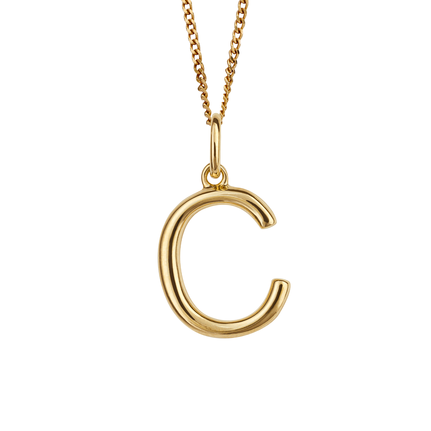 Gold Plated Initial letter C