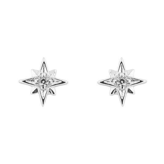 CZ Starburst Earrings