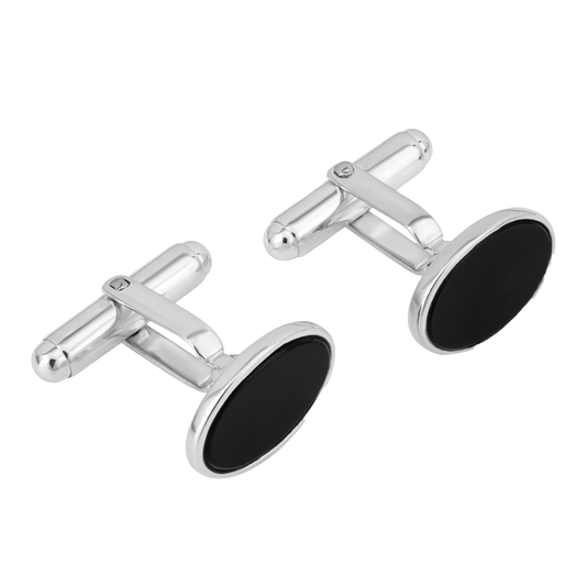 Oval Onyx cufflinks