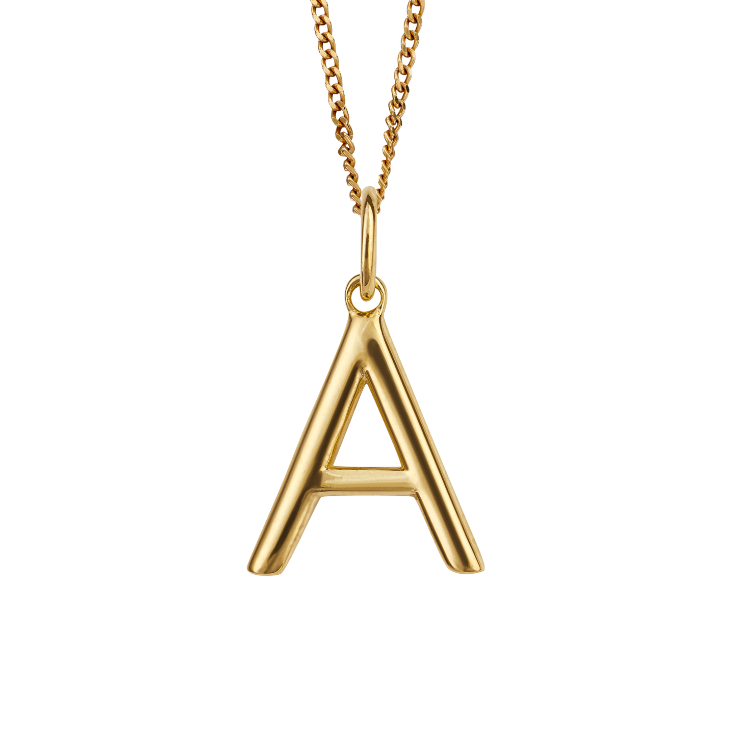 Gold Plated Initial letter A