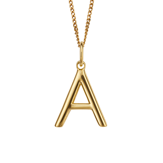 Gold Plated Initial letter A