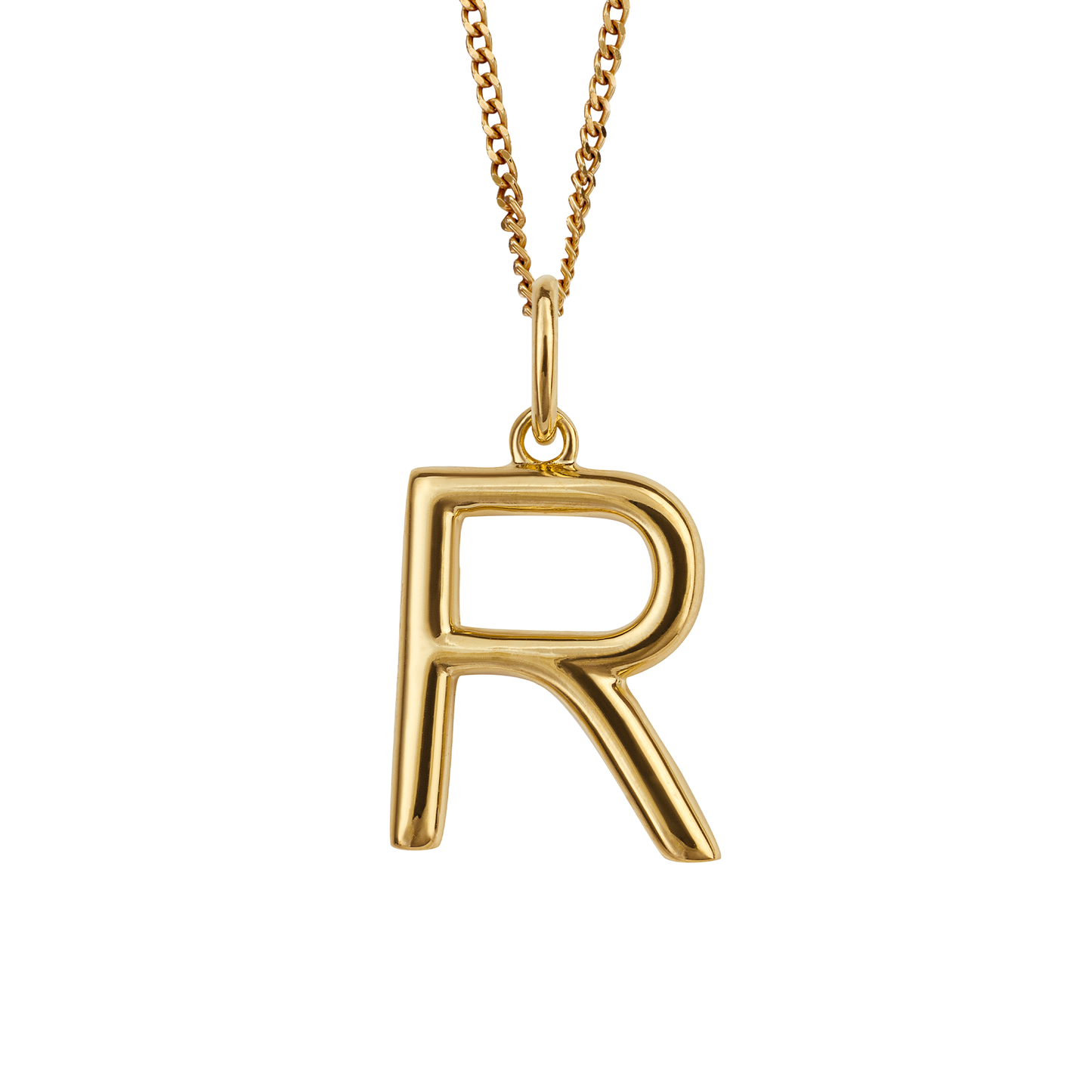 Gold Plated Initial letter R