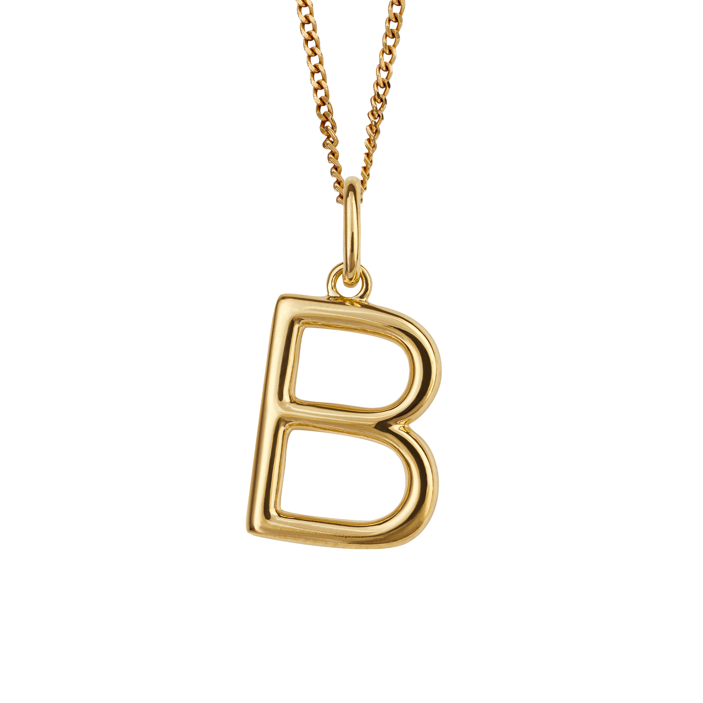 Gold Plated Initial letter B