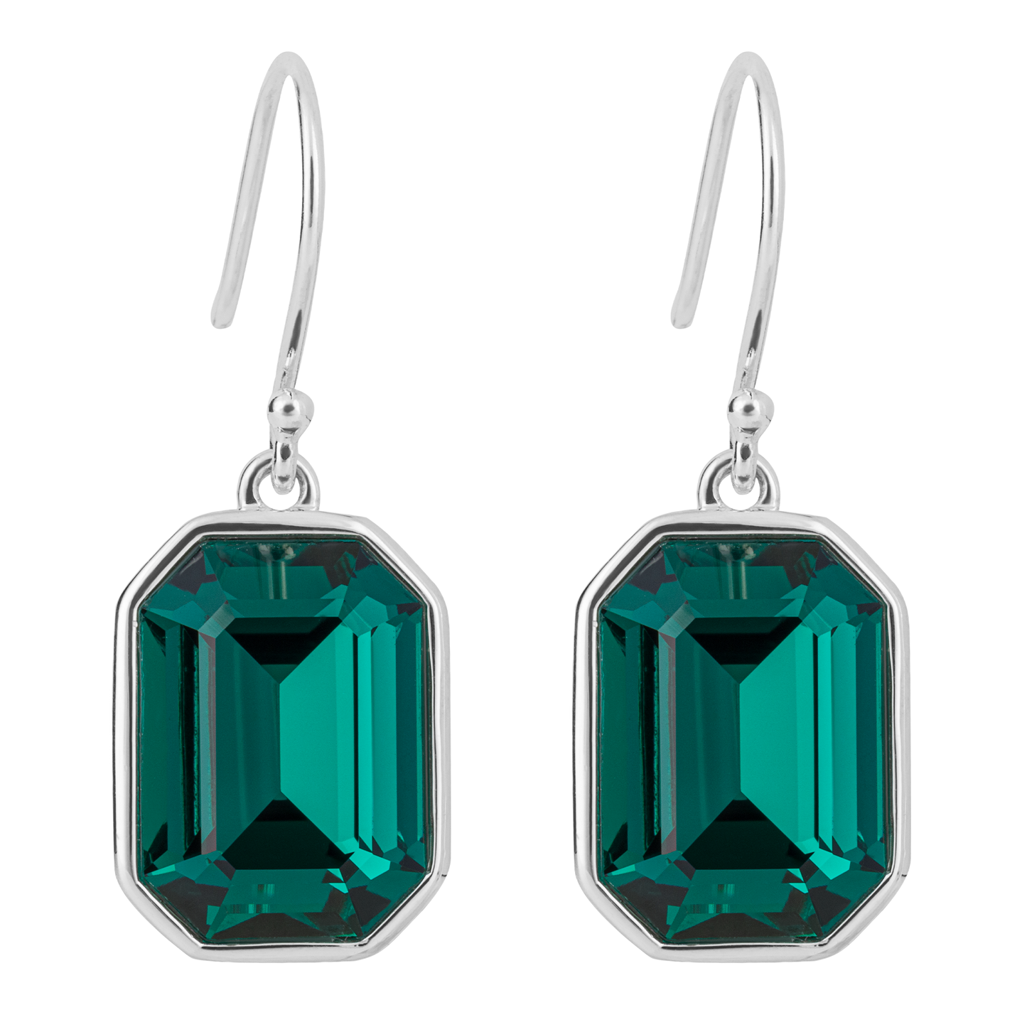 Emerald Green Crystal Earrings